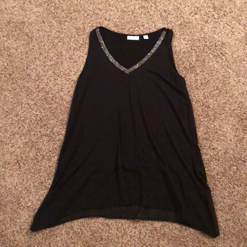 Black Sleeveless Shirt